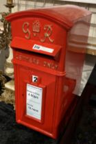CAST IRON RED POSTBOX