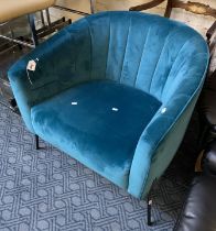 1960'S STYLE BUCKET CHAIR