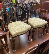 2 CARVED VICTORIAN CHAIRS