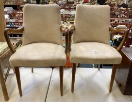 PAIR OF ELBOW CHAIRS