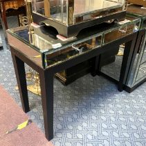 THREE DRAWER MIRRORED HALL TABLE A/F
