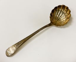 HM SILVER LONDON 1788 SAUCE SPOON - 1OZ APPROX