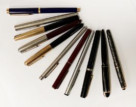 COLLECTION OF PENS TO INCLUDE PARKER 51 X 3, EVERSHARP, MERLIN ETC