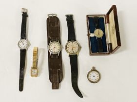 COLLECTION OF WATCHES INCL SOME SILVER