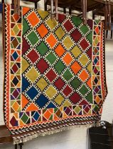 FINE SOUTH WEST PERSIAN QASHQAI KILIM 285CMS X 153CMS