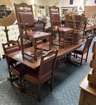 REFECTORY TABLE & EIGHT CHAIRS