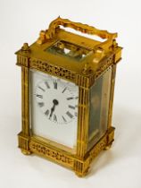 CARRIAGE CLOCK WITH KEY - 13 CMS (H) APPROX