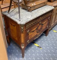 MARBLE TOP FRENCH STYLE CHEST A/F