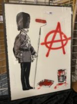 RARE MR BRAINWASH LIFE IS BEAUTIFUL, HAND FINISHED LIMITED EDITION PRINT ''ANARCHY SOLDIER''