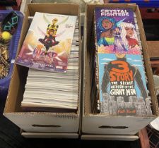 2 LARGE CARTONS OF COMIC BOOKS TO INCLUDE MARVEL ETC