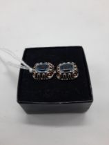 9CT GOLD TOPAZ EARRINGS