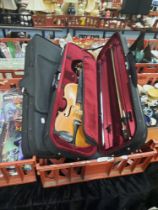 3 VIOLINS BOW WITH CASES