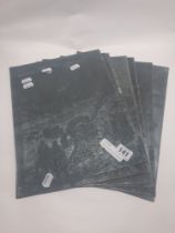 WWII PRINTING PLATES - DEPICTING WAR SCENES