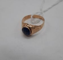 18CT GOLD (TESTED) GOLD DRESS RING - SIZE Y - APPROX 3 GRAMS