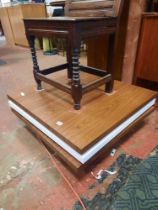 MODERN 3 TIER SWIVEL OCCASIONAL TABLE