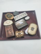 9 COLLECTABLE SNUFF BOXES