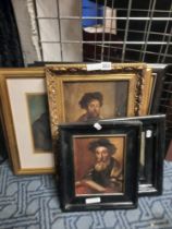 COLLECTION OF JUDAIC OIL PAINTINGS & PICTURES - SOME SIGNED