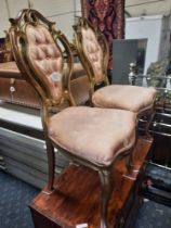 PAIR OF FRENCH SIDE CHAIRS - A/F