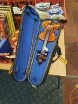 3 VIOLINS BOW WITH CASES