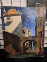 OIL ON CANVAS - FRENCH SCHOOL - SIGNED