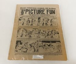 FOUR ANTIQUE COMICS CARTOON MAGAZINE INCL. PCITYRE FUN 1914, COMIC LIFE 1915, LOT O FUN , 1914 & THE