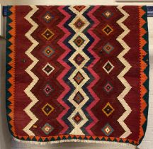 FINE SOUTH WEST PERSIAN QASHQAI KILIM 198CMS X 138CMS