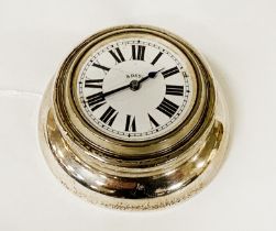 H/M SILVER 8 DAY DESK CLOCK