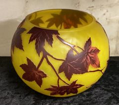 GALLE STYLE BOWL VASE - 15.5 CMS (H) APPROX