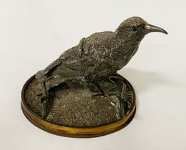PEWTER BIRD INKWELL - 12 CMS (H) APPROX