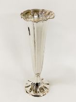 STERLING SILVER POSY VASE - 6 OZS APPROX - 26.5 CMS (H)