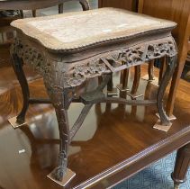 MARBLE TOP CHINESE STAND A/F