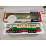 Corgi Scania Curtainside - Pete Osborne Logistics - GC - Box worn