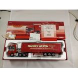 Corgi Mercedes Actros Curtainside - Massey Wilcox - GC-Box slight wear