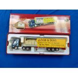 Corgi Volvo FH12 Open Curtainside with Box Load - R M Page & Sons - GC - Box slight wear