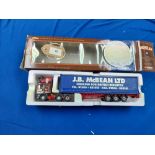 Corgi ERF EC Curtainside - J B McBean Haulage - Fair - slight damage - box slight worn