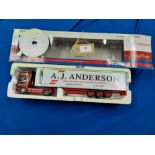 Corgi Scania Topline Fridge Trailer - A J Anderson Transport - GC - Box worn