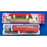 Corgi Scania R Series Topline Curtainside - Mason Bros Transport - VGC - Box worn