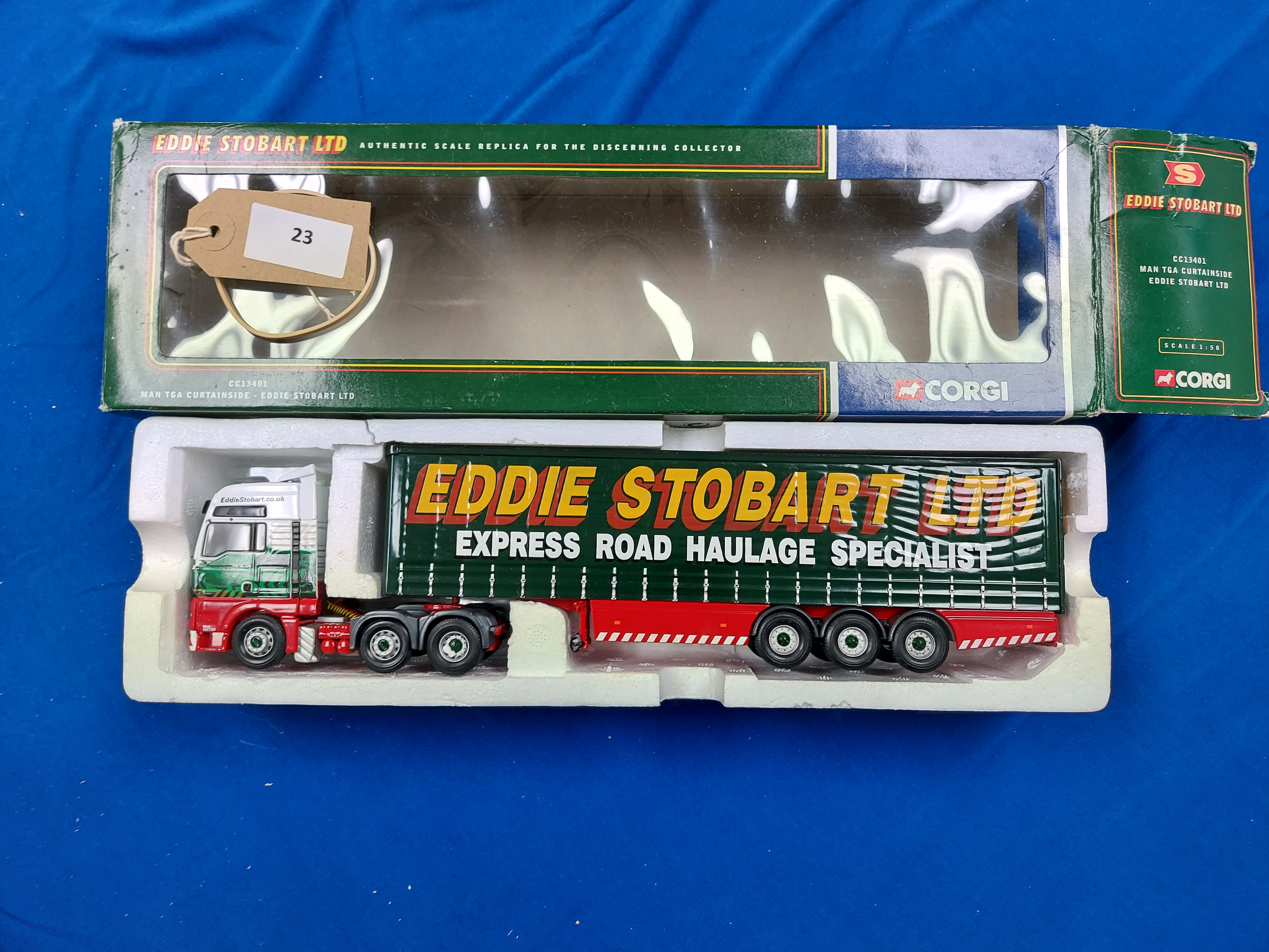 Corgi MAN TGA Curtainside - Eddie Stobart Ltd - Fair - Box worn