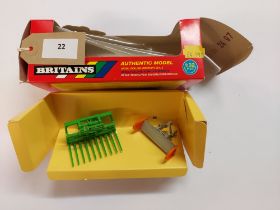 Britains Slurry Scraper and Buck Rake - GC - Box worn