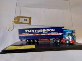 Oxford Scania R420 Topline & Curtainside Trailer - Stan Robinson - VGC - Case worn