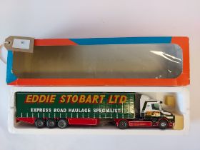 Tekno Scania T Cab & Curtainside Trailer - Eddie Stobart - VGC - Box worn