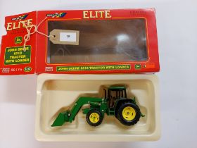 Britains John Deere 6210 Tractor with Loader - GC - Box slight wear
