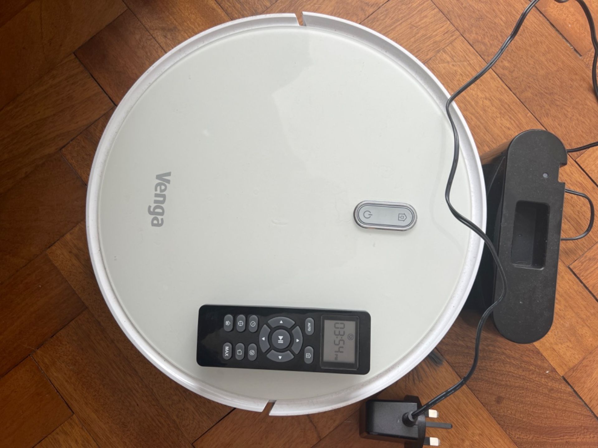 Venga! Robot Vacuum Cleaner with Mop, Easy to Use, 6 Cleaning Modes, Quiet Action, White, VG RVC 30 - Image 2 of 3