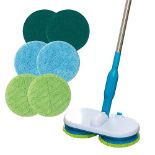 High Street TV Floating Mop - Motorised Cordless & Rechargeable - Spinning Mop - Includes Microfibr