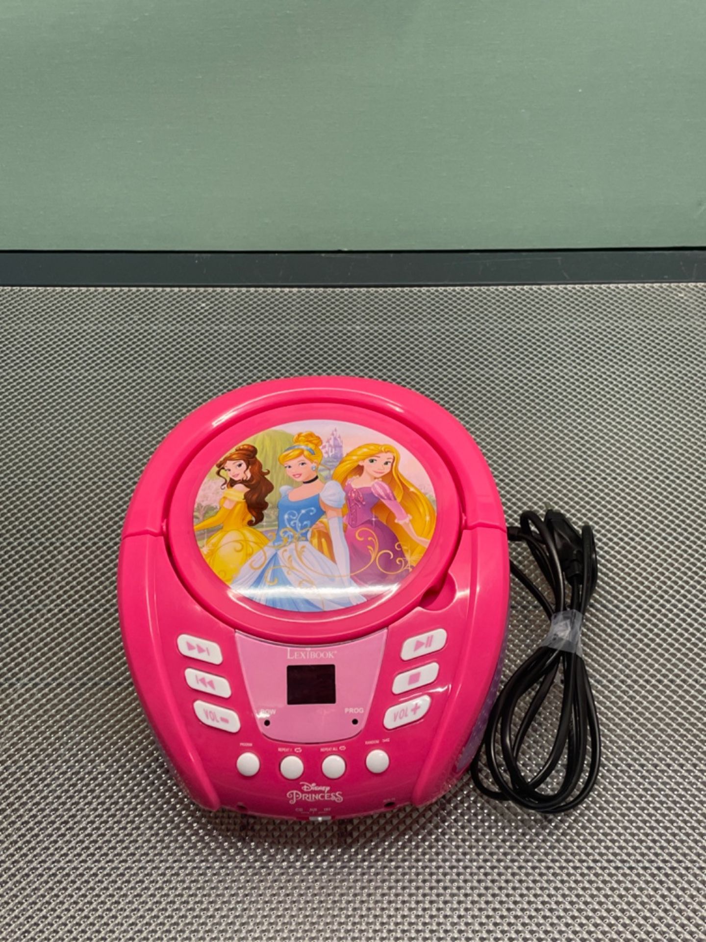 Lexibook RCD109DP Disney Princess-Bluetooth CD Player for Kids – Portable, Multicoloured Light Ef - Image 2 of 3