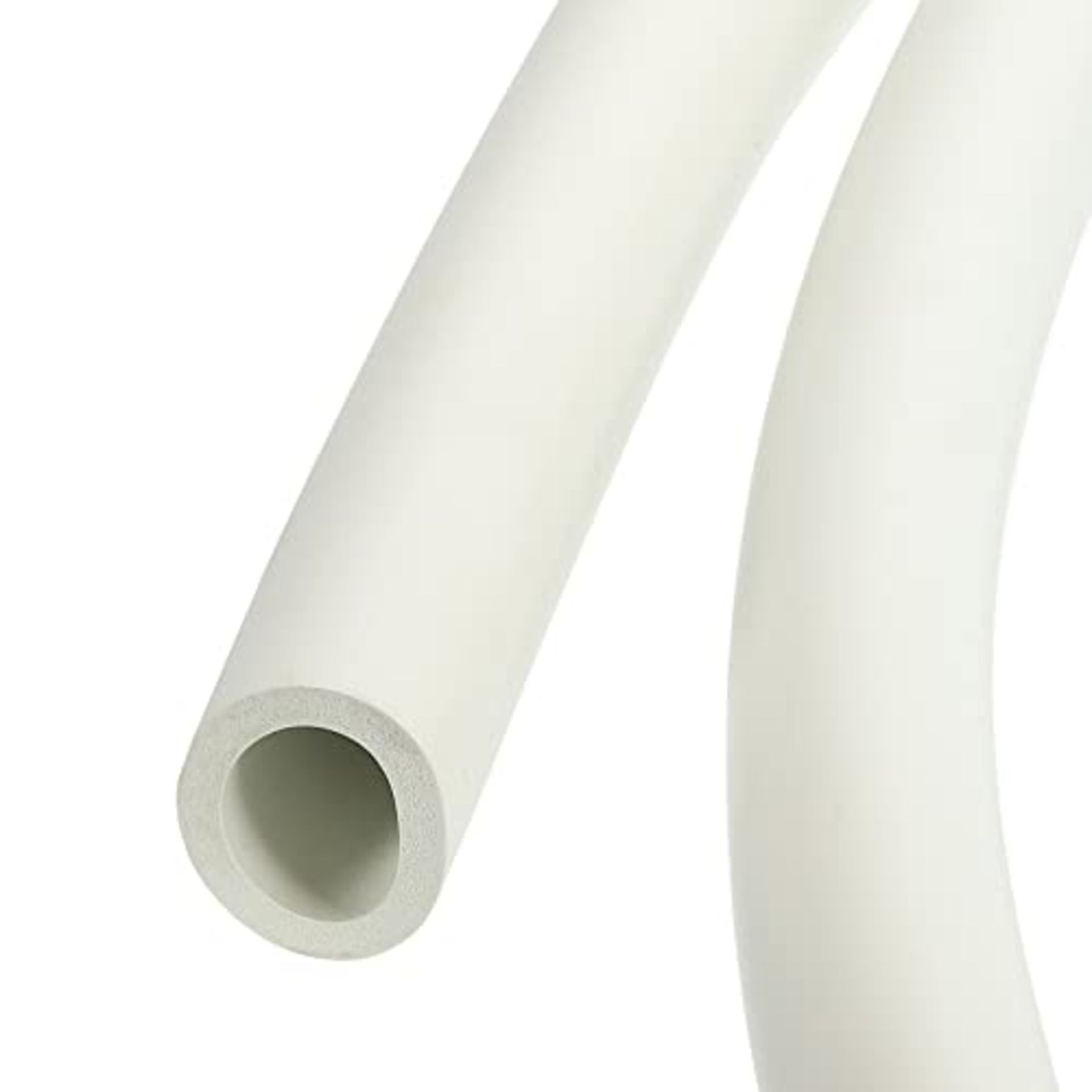 sourcing map Foam Grip Tubing Handle Grips 22mm(7/8") ID 32mm OD 5ft White for Utensils, Fitness, T
