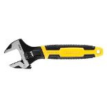 STANLEY MAXSTEEL Adjustable Wrench 30 x 200 mm Protective Phosphate Finish and Ergonomic Bi Materia