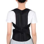 Yosoo Health Gear Back Brace Posture Corrector Adjustable Back Shoulder Lumbar Waist Support Belt f