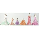 Coalport figurines, to include 'Ladies Of Fashion' models of 'Josephine', 'Lady In Red', 'Jane',