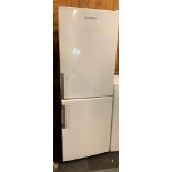 A Blomberg freestanding fridge freezer. H62cm, W54cm, D54cm.